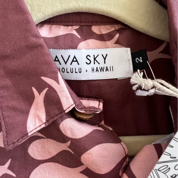 Ava Sky / Fighting Eels boys button down, Shirt Hunter size 2T, NWT - Picture 3 of 4